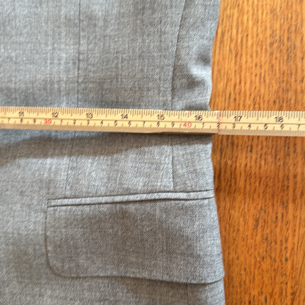 $499 Suitsupply Lazio 100% Wool VBC light Gray Suit jacket Blazer 36S *As-is* - Picture 16 of 17
